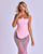 Blush Pink Two-Piece Mermaid Gown with Strapless Corset and Silver Sequin Skirt Nicol Sposa