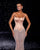 Champagne Corset Gown with Beaded Sheer Skirt Nicol Sposa