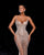 Sheer Embellished Spaghetti Strap Gown with Sweetheart Neckline Nicol Sposa