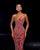 Regal Red Strapless Gown with Detailed Crystal Design Nicol Sposa