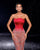 Regal Red Satin and Crystal-Embellished Corset Gown Nicol Sposa