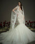 Lace Corset Mermaid Gown with Layered Tulle Train | Nicole & Felicia x Nicol Sposa Collaboration