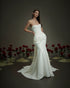 Strapless Ivory Pleated Corset Mermaid Gown | Nicole & Felicia x Nicol Sposa Collaboration