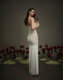 Strapless Beaded Fringe Sheath Gown | Nicole & Felicia x Nicol Sposa Collaboration