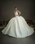 Striking White Ball Gown with Structured Corset | Nicole & Felicia x Nicol Sposa Collaboration