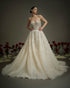Glittering Fitted-Bodice Ball Gown with Flowing Tulle Skirt | Nicole & Felicia x Nicol Sposa Collaboration