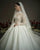 Regal High-Neck Lace Ball Gown with Long Sleeves and Satin Skirt | Nicole & Felicia x Nicol Sposa Collaboration Nicol Sposa